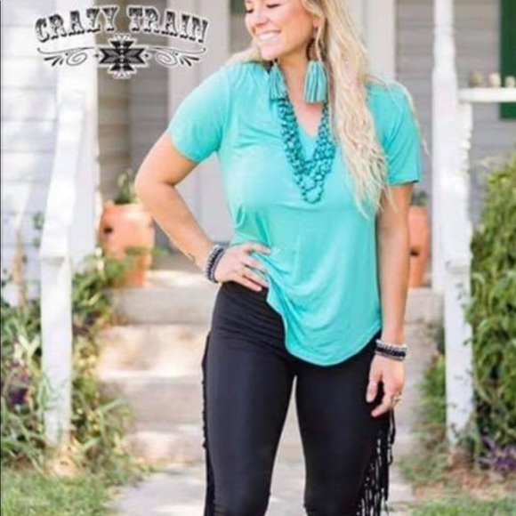 Crazy train on the fly fringe leggings - Picture 3 of 4